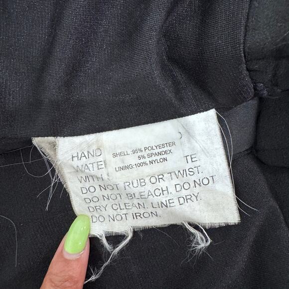 Mandalay Navy Top & Skirt Set w/ lace, pearls, beads, sequence, size 8 - Picture 13 of 14